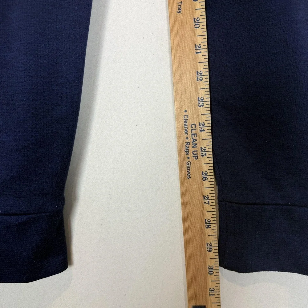 Eddie Bauer Pants Mens Large Blue Fleece Joggers Zip Pocket Athletic Stretch